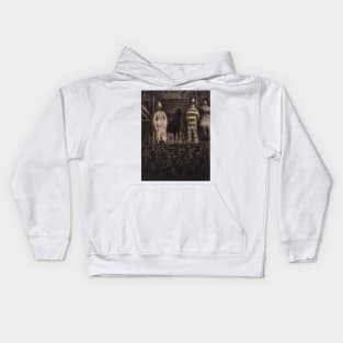 Sidewalk Show by Georges-Pierre Seurat Kids Hoodie